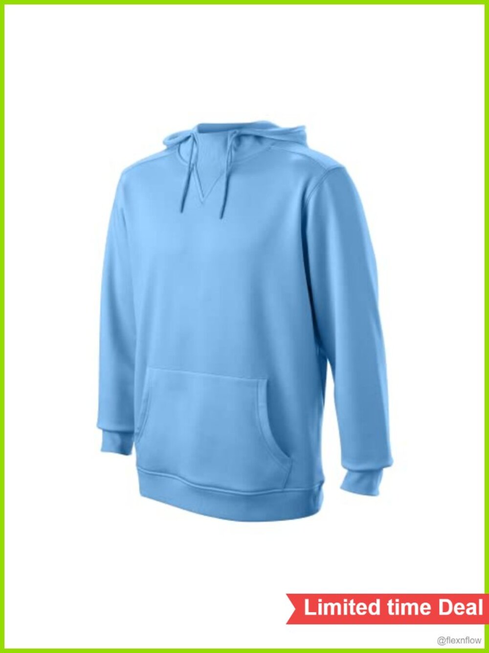 Fleece Hoodie Moisture Wicking Athletic Pullover Kangaroo Pocket